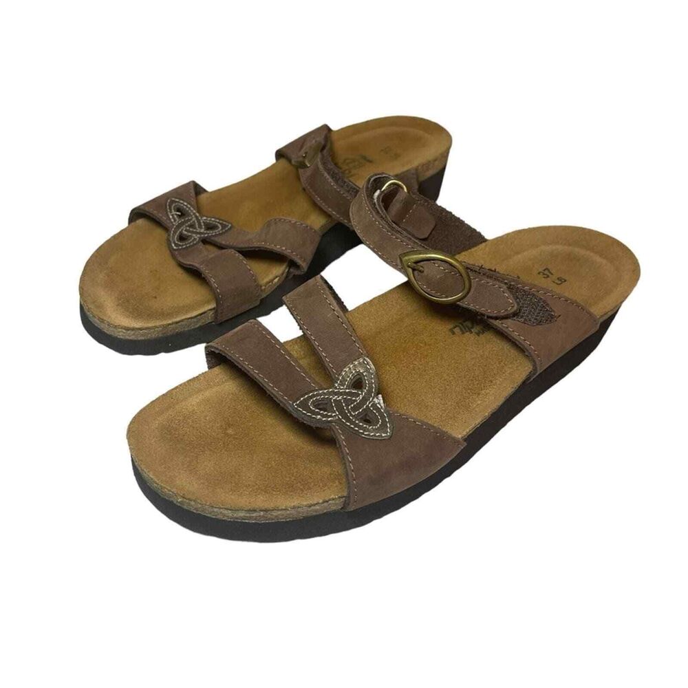 NAOT‎ Strappy Leather Open Toe Sandal Size 37 (6 1/2)